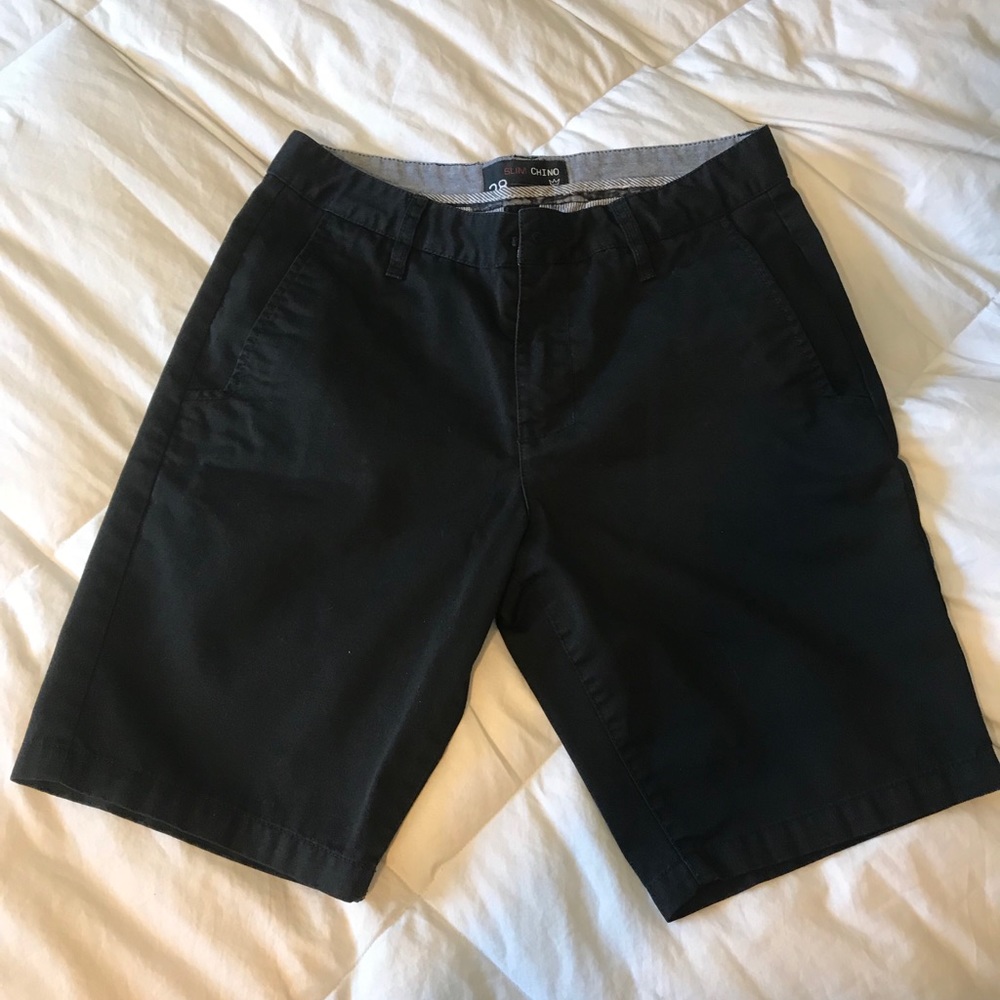 Black Chino shorts